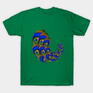 Peacock Feather Vortex T-Shirt